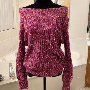 Ladies multi color sweater